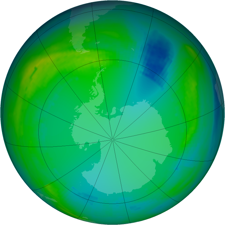 Ozone Map 1982-07-19